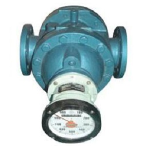 Helical gear oil flow meter