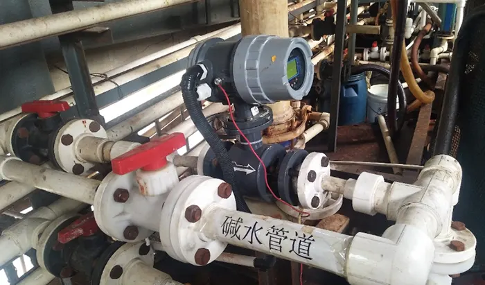 corrosive liquid measurement by Magnetic flow meter