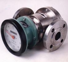 High viscosity oval gear flow meter