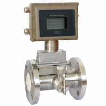 Natural gas turbine flow meter