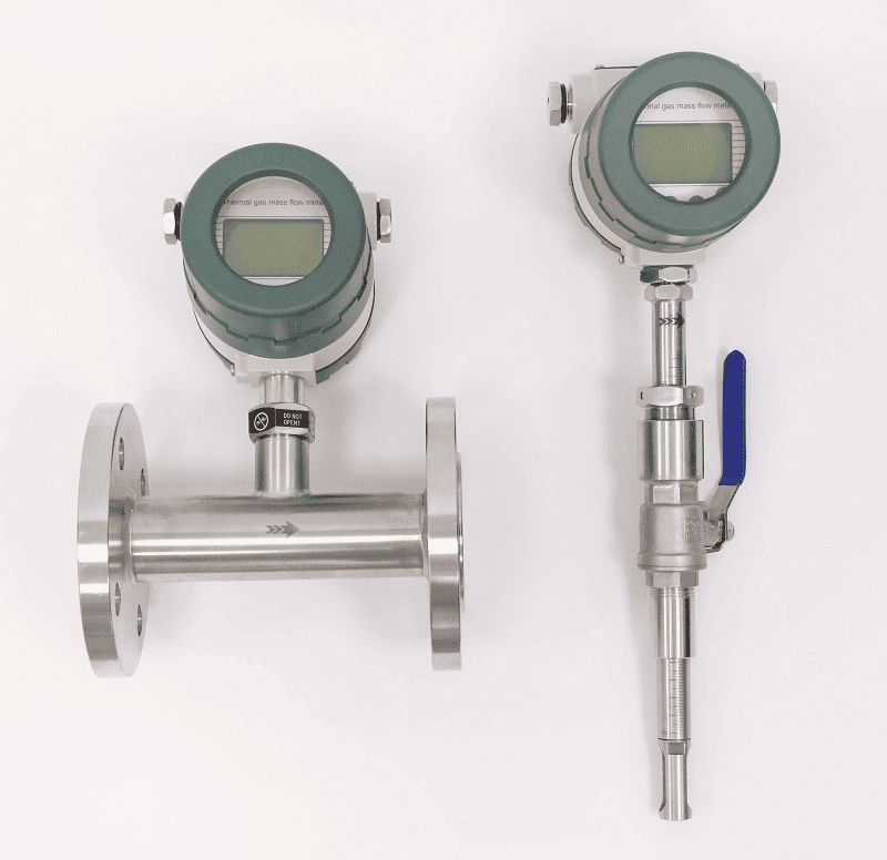 Micro thermal mass flow meter
