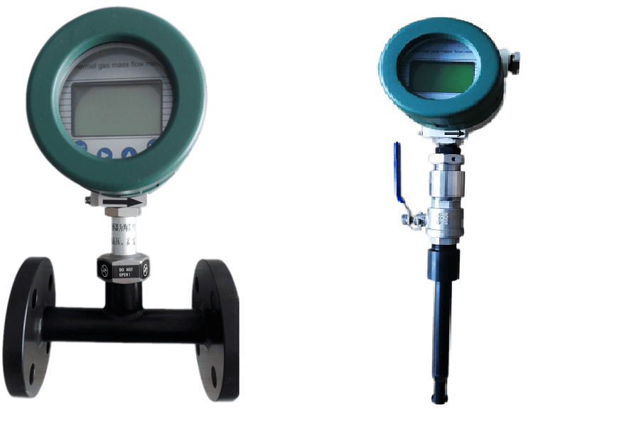 thermal mass flow meter for corrosive gas