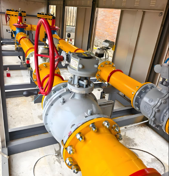 Natural gas flow meter (8″) & LPG/SNG (8″) to furnace gas room Natural gas flow meter (8″) & LPG/SNG (8″) to furnace gas room