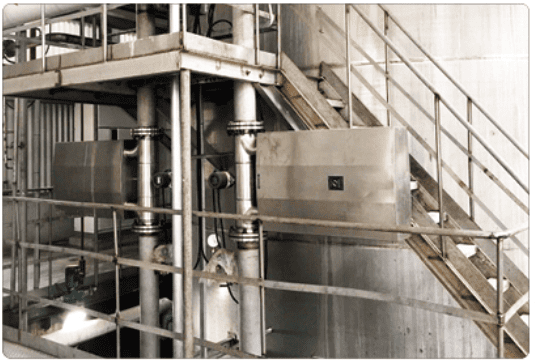 oriolis flow meter for slurry flow measurement